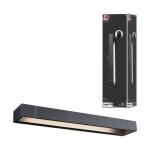 Sdb applique led lucille 600mm 18w 200lm 2700k 3stepdim noir ip44