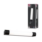 Sdb applique orgon 440mm 7, 5w 980lm 3000k prise int�gr�e noir ip44 230v