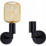 Sdb applique ravi e27 max60w d80x125mm m�tal noir ip44 230v sans ampoule