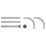 Sealskin tringle de rideau de douche chrome Sealskin tringle de rideau de douche chrome