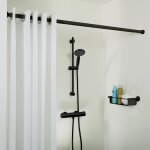 Sealskin tringle de rideau de douche t�lescopique 125 - 220 cm noir