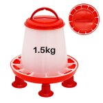 Seau d'alimentation pour poulet et canard, 1. 5kg, avec jambe, fontaine de nourriture pour volaille, ... Seau d'alimentation pour poulet et canard, 1. 5kg, avec jambe, fontaine de nourriture pour volaille, ...