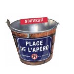 Seau a bieres place de l'apero h 19 ccm Seau a bieres place de l'apero h 19 ccm