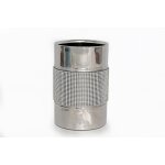 Seau a bouteille en acier strass - diam. 12 cm - argent