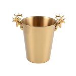 Seau a glace champagne tte de cerf, refroidisseur de vin, tonneau a glace, pour bire, rcipient a glace ...