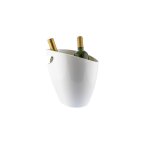 Seau a glace laqu� blanc