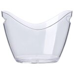 Seau a glace en plastique transparent, parfait pour les bouteilles de champagne ou de bière Seau a glace en plastique transparent, parfait pour les bouteilles de champagne ou de bière