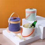 Seau a glace en silicone auto - fabriqu bloc de glace, moule panier a bire tonneau a champagne vin ...