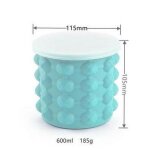 Seau a glace en silicone pour bar, seau portable, pour le champagne, le whisky, la bi�re, le vin, refroidisseu ...