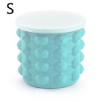 Seau a glace en silicone, moule a grande forme avec couvercle permettant de gagner de l'espace, champagne, ...