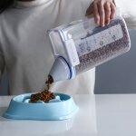 Seau de stockage de nourriture pour animaux de compagnie, seau de riz pour chiens chats, rcipient de ...