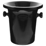 Seau a vin noir elégant ¿ stockage de glaçons durable et crachoir a vin pour bars, fêtes et evénements ... Seau a vin noir elégant ¿ stockage de glaçons durable et crachoir a vin pour bars, fêtes et evénements ...