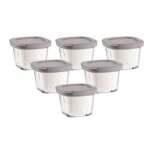 Seb xf100001 - pot de rechange - pour yahourtière (pack de 6) Seb xf100001 - pot de rechange - pour yahourtière (pack de 6)