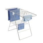 S�choir �tendoir en acier ajustable flex - 15 m d'�tandage - blanc