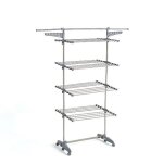 S�choir � linge �tendoir multifonction 30m extra 4 niveaux gris et inox