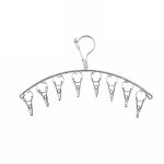 S�choir � linge suspendu en acier inoxydable avec 8 pinces pour couches lavables, soutiens - gorge, serviettes ...