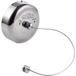 S�choir � linge t�lescopique en acier inoxydable, chrome poli, corde r�glable de 2, 8 m, pour l'int�rieur ...