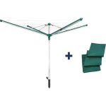 Schoir parapluie linomatic 500 deluxe cover 82007 leifheit - etendoir extrieur rotatif 50 metres - ...