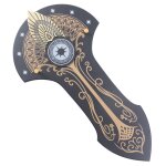 Le seigneur des anneaux plaque mural pour epee anduril presentoir mural en bois et acier d�coration