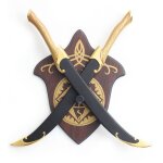 Le seigneur des anneaux sabre + fourreau + plaque legolas epees dagues repliksword