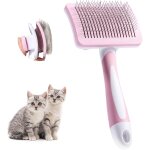 Self cleaning pet brush, long and short hair brush for dogs and cats, soft brush for dogs and cats, self ...