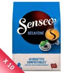 Senseo caf dosettes decafin - lot de 10 x 40 dosettes