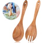 Sept - lot de 2 couverts a salade en bois - fourchette a salade et cuillère a salade - couverts a manche ... Sept - lot de 2 couverts a salade en bois - fourchette a salade et cuillère a salade - couverts a manche ...