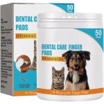Sept - lot de 50 doigtiers chien, doigtier pour animaux, nettoyant oreille chien, pour nettoyant et soin ...