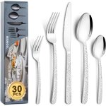 Sept - couverts 30 pièces pour 6 personnes, couverts de table en acier inoxydable, set couverts de table ... Sept - couverts 30 pièces pour 6 personnes, couverts de table en acier inoxydable, set couverts de table ...