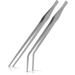 Sept - pince aquarium longue 2 pices, 38 cm acier inoxydable inox brucelles courbes et droites, aquarium ...
