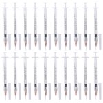Seringues en plastique pour poulet avec capuchon 25ga, 20 paquets de 1ml / cc, pour laboratoires scientifiques ... Seringues en plastique pour poulet avec capuchon 25ga, 20 paquets de 1ml / cc, pour laboratoires scientifiques ...