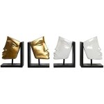 Serre - livres - dkd home decor - vinyle - blanc et doré - résine - 30, 5 x 10 x 22 cm Serre - livres - dkd home decor - vinyle - blanc et doré - résine - 30, 5 x 10 x 22 cm