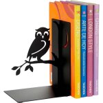 Serre - livres en m�tal noir animaux oiseau