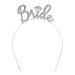 Serre - tete metal bride strass argent evjf femme