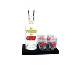 Service liqueur alcool la tourn�e du chef carafe et 4 verres shooter