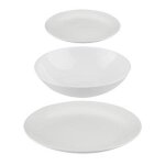 Service de table 18 pi�ces  colorama  26cm blanc
