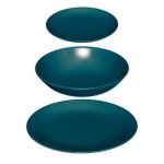 Service de table 18 pi�ces  colorama  26cm bleu