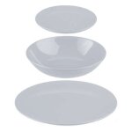 Service de table 18 pices  colorama  26cm gris