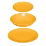 Service de table 18 pi�ces  colorama  26cm jaune