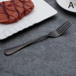 Service de table complet en acier inoxydable, 1 pice, fourchette, couteau, cuillre, couverts de table, ...
