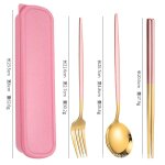 Service de table occidental en acier inoxydable, 4 pi�ces, nouveaux couverts avec couteau, fourchette ...