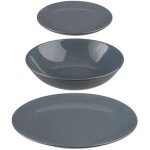 Service de table - secret de gourmet - 18 pièces - gris - porcelaine / céramique / grès - compatible ... Service de table - secret de gourmet - 18 pièces - gris - porcelaine / céramique / grès - compatible ...