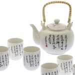 Service a thé chinois complet pour 6 personnes en céramique Service a thé chinois complet pour 6 personnes en céramique