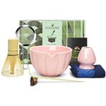 Service a th� matcha japonais 7 pi�ces - bol a bec verseur, fouet, cuill�re et accessoires, fait main, ...