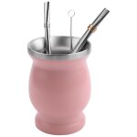 Service a thé yerba mate gourd avec 2 pailles bomas et une cuillère Service a thé yerba mate gourd avec 2 pailles bomas et une cuillère