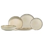 Service a vaisselle 12 pièces beige en grès carrefour home Service a vaisselle 12 pièces beige en grès carrefour home
