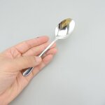 Service de vaisselle en argent, ensemble de couverts de luxe en acier, qualit� britannique, cuill�re ...