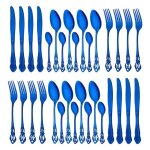 Service de vaisselle royal en argent 32 pi�ces fourchette a caf� cuill�re couverts en acier inoxydable ...