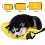 Serviette de bain en microfibre super absorbante et epaisse pour chien et chat, peignoir doux, a s�chage ...