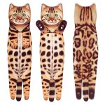 Serviettes a main amusantes pour chat, cuisine, salle de bain, boule avec boucles suspendues, schage ...